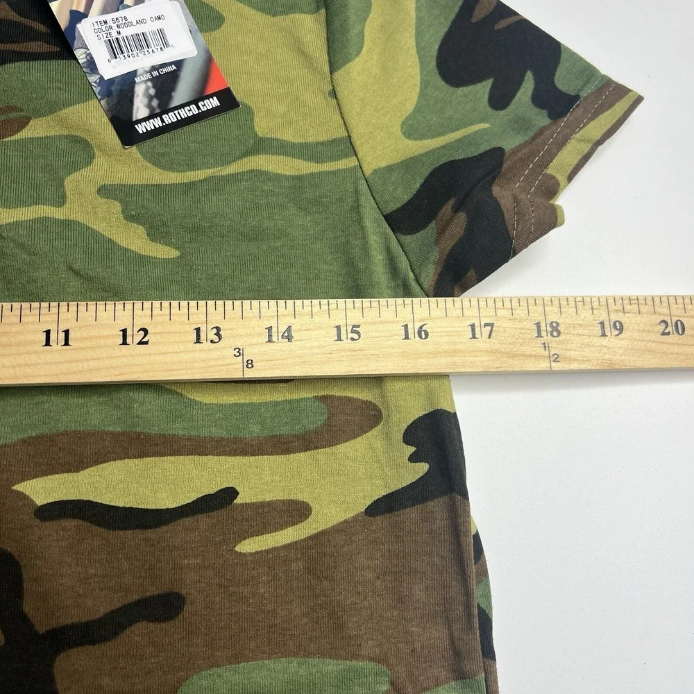 Rothco Men M Camo Short Sleeve Tactical Military‎ T-Shirt - Picture 8 of 8
